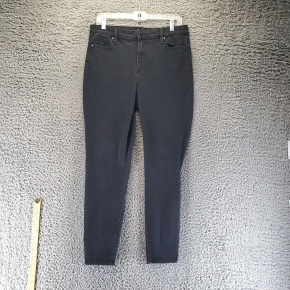 Buffalo David Bitton Jeans Womens 10 Black Mollie High-Rise Skinny Stretch Denim - Picture 1 of 13